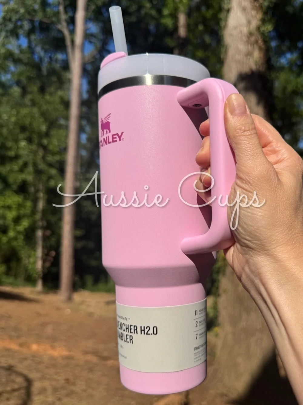 Cherry Blossom 40 oz Stanley Pink Quencher H2.0 Tumbler with Handle, BNWT - Picture 2 of 10